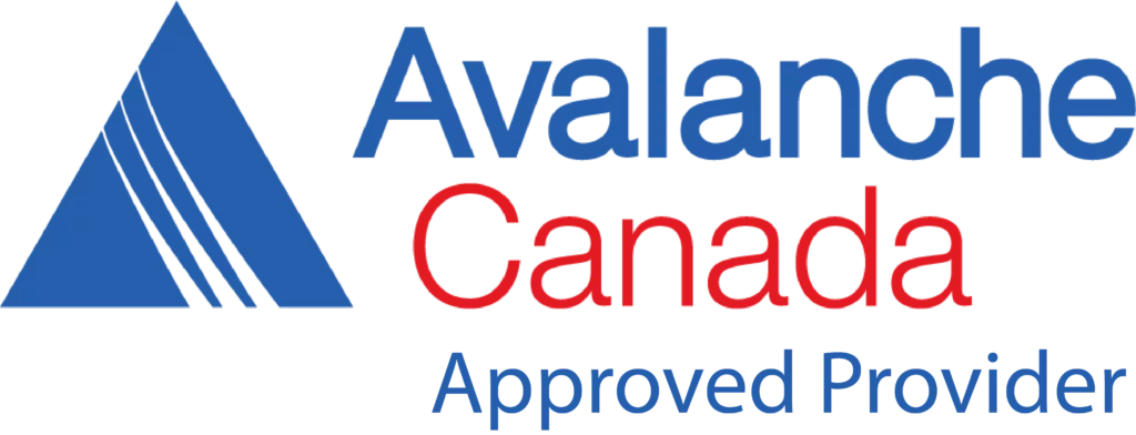 Avalanche Canada Approved Provider Logo for skiing adventure.